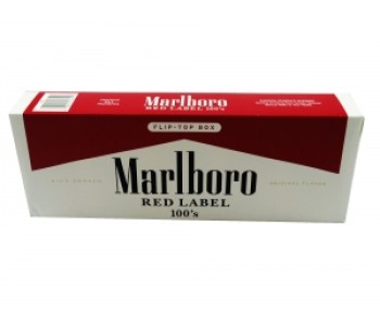 МАЛЬБОРО РЕД ЛЕЙБЛ 100 ММ (США) -MARLBORO RED LABEL 100'S (USA)