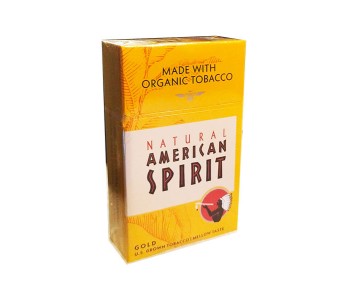 АМЕРИКАН СПИРИТ ЗОЛОТОЙ ПАЧКА (США) - AMERICAN SPIRIT MELLOW TASTE U.S. ORGANIC TOBACCO GOLD